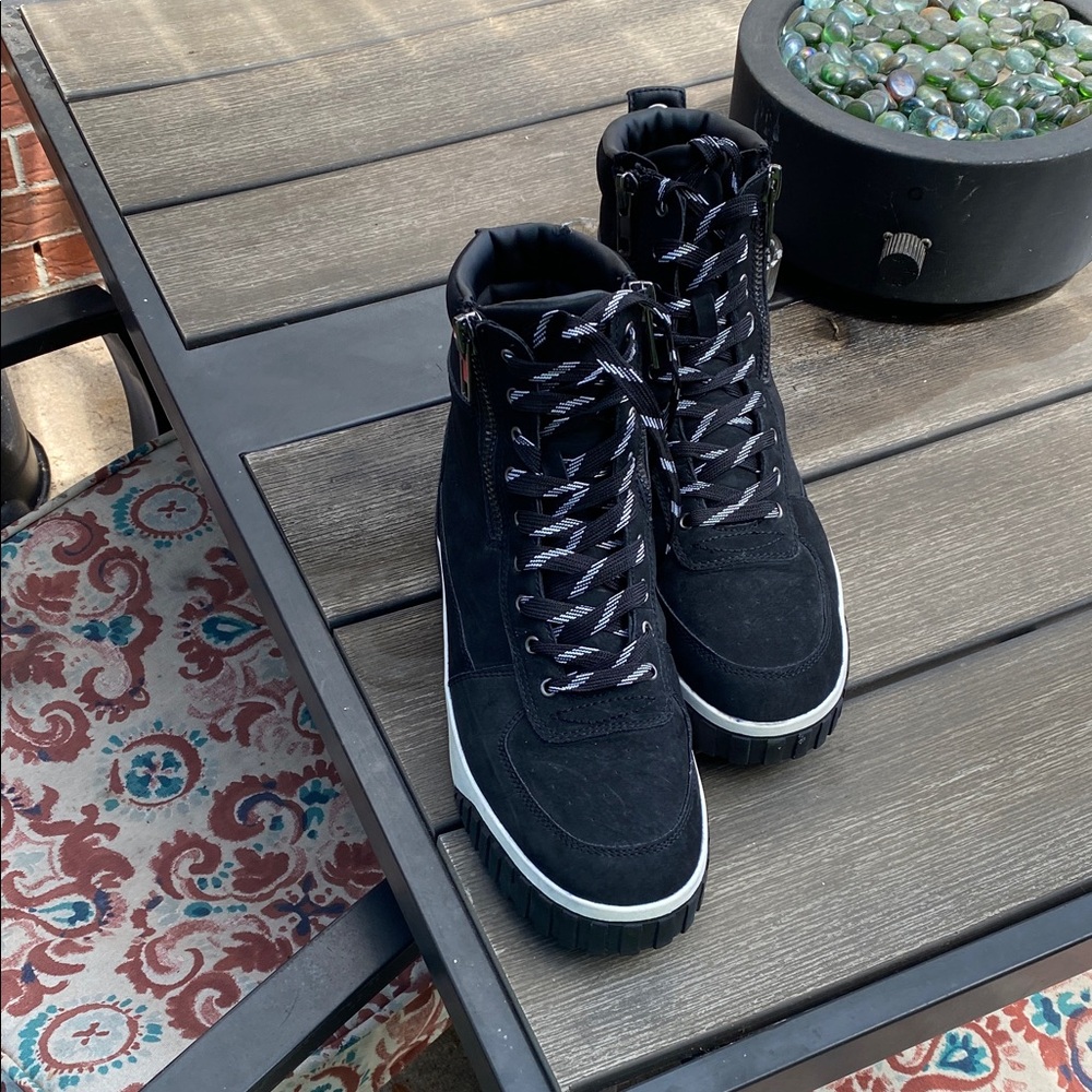 Day Five Daemon Black & White Men's Mid Cut Sneaker Boots  Size 12